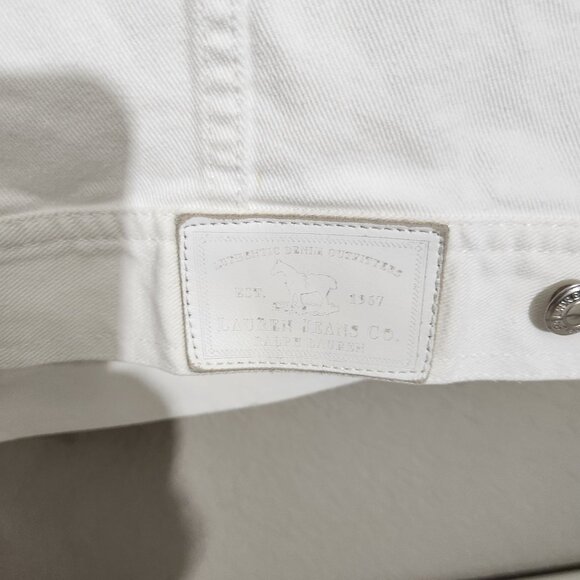 Ralph Lauren Jean Jacket 3X White - Picture 6 of 16